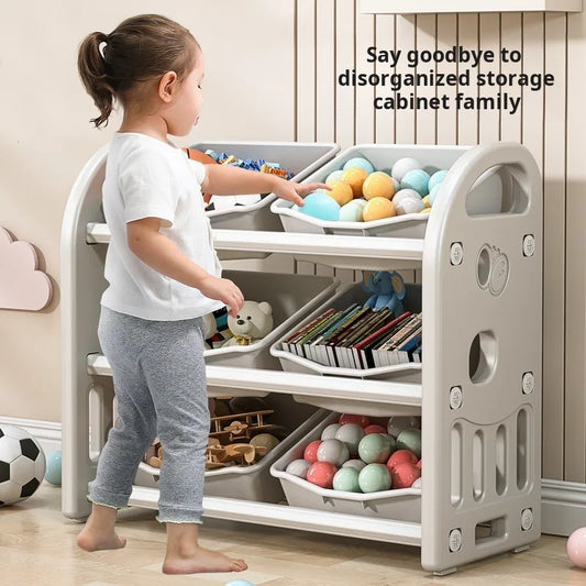 Multi Functional Baby Toy Storage Cabinet - Large Capacity Classification & Sorting Organizer Box for Home Use