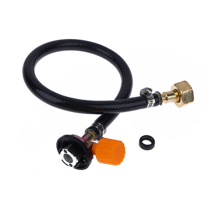 Leakproof Gas Refill Adapter: Rubber Gas Refill Pipe Tube Cylinder Converter for Filling Tank - Coupler Valve Braided Hose Accessories