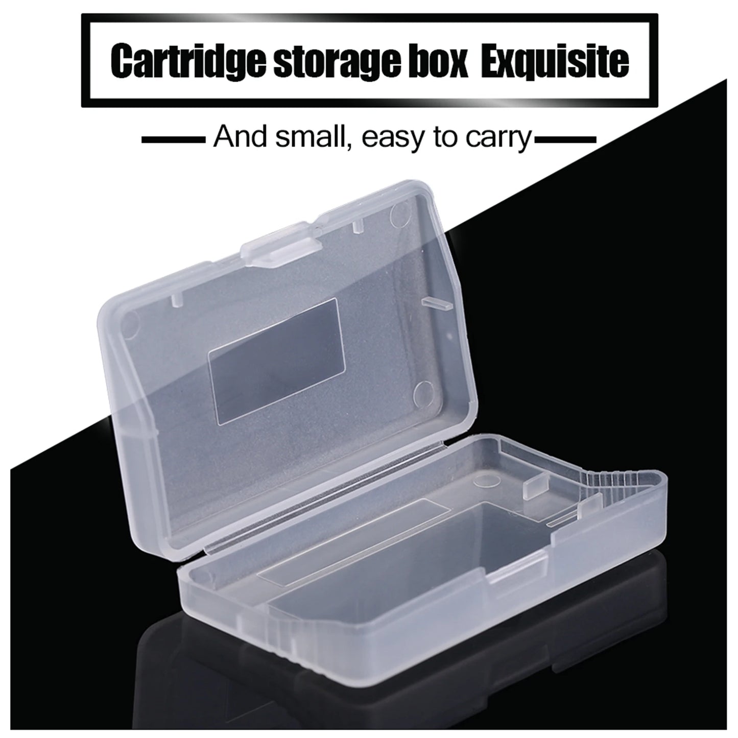 10pcs Transparent Anti-Dust Cartridge Game Cases — Protective Boxes for Nintendo Game Boy Advance (GBA) Games