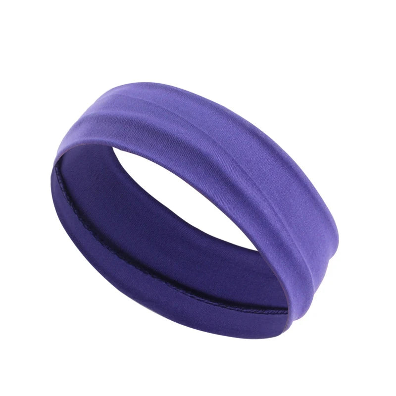 Summer Sports Headbands for Women – Solid Color Elastic Fitness, Yoga, and Running Bandanas, Stretch Makeup Hair Accessories 2023