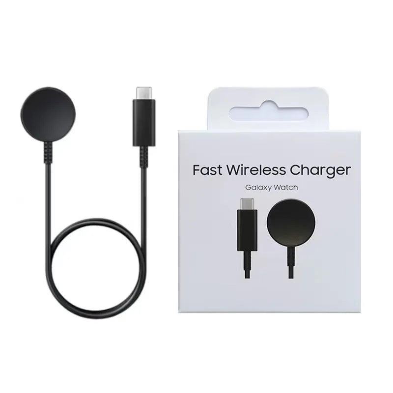 Samsung Galaxy Watch Magnetic Wireless Charger - USB-C Fast Charging Stand for Galaxy Watch 8, 7, 6 Classic, 5 Pro, 4, 3, 2 and Active