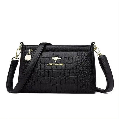 Luxury Women’s Leather Handbag – Large Capacity Shoulder & Crossbody Designer Bag