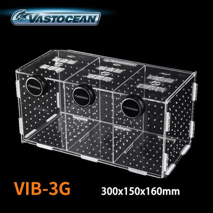 Magnetic Acrylic Fish Breeding & Isolation Box, Aquarium Hatchery Tank Divider with Combined Design for Safe Fish Separation & Care