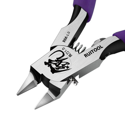 Model Pliers CR-V Ultra-Thin Single Blade Gundam Nipper – Non Slip Grip Sprue Cutter for Plastic Model Cutting & Building