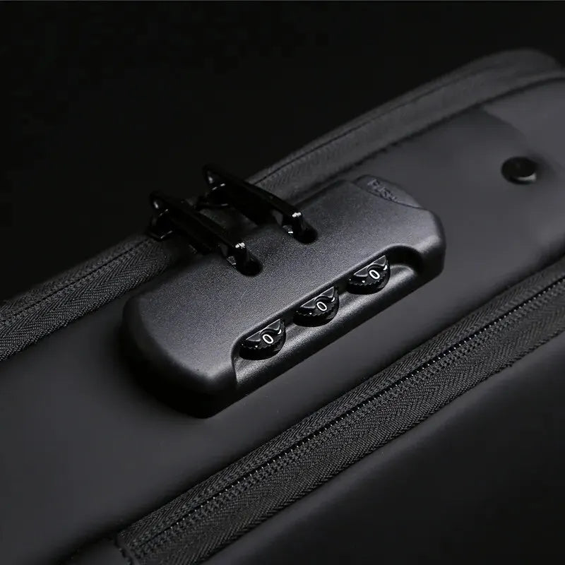 Multifunction Anti-Theft USB Shoulder Bag for Men: Crossbody Travel Sling Chest Pack Messenger - Secure and Stylish