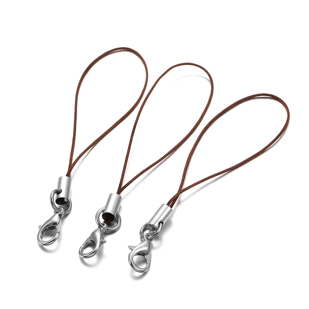 20/50/100PCS Lanyard Strap Cords - Lobster Clasp Rope Keychains for Charms, Pendants, Mobile Accessories & DIY Crafts