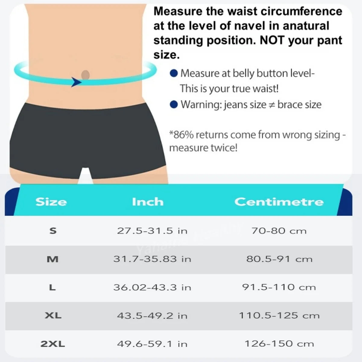 Men & Women Lumbar Support Belt – Lightweight Back Brace for Lower Back Pain, Sciatica, Herniated Disc, and Scoliosis Waist Support