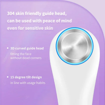 Ultrasonic Facial Skin Scrubber – Handheld 3Hz–10Hz Pore Tightening & Deep Cleansing Spa Skincare Facial Analyzer Tool