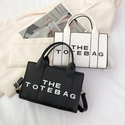 Trendy Women's Tote Bag - PU Leather Handbag with Top Handle, Casual Crossbody Satchel Purse, Simple Shoulder Bag