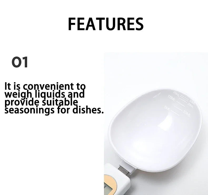 Electronic Kitchen Scale – 500g Digital LCD Measuring Tool, 0.1g Precision for Food, Flour, Milk & Coffee Scale