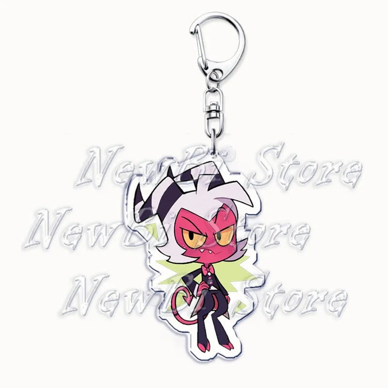Helluva Blitzo Anime Keychain – Boss Pendant Bag Accessory & Fan Gift Keyring Jewelry