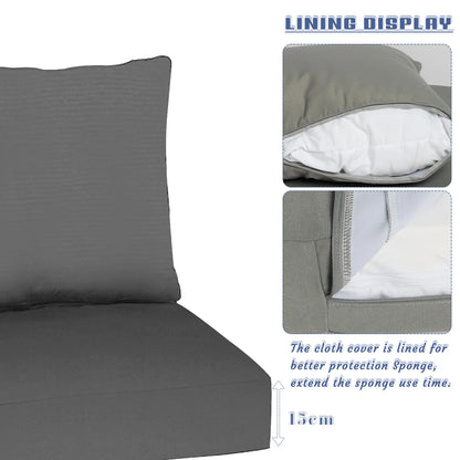 Custom Chair & Sofa Cushion Set – Seat and Backrest Pads for Bench, Garden, Patio & Bay Window Comfort Decor Cushion Set