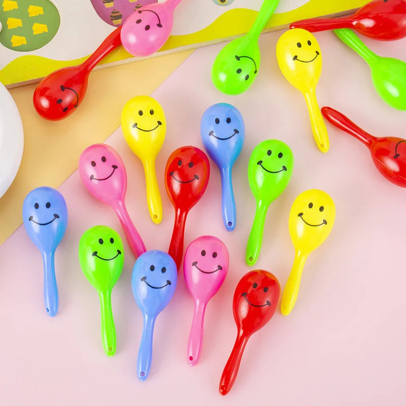 20pcs Mini Colorful Maracas – Sand Hammer Rattles for Kids, Party Favors & Baby Shower Gifts