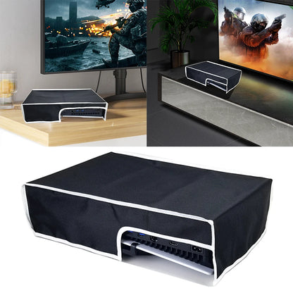 PS5 Slim Console Dust Cover – Waterproof Protective Sleeve for Vertical/Horizontal Use, Dust Proof Case for PlayStation 5 Slim
