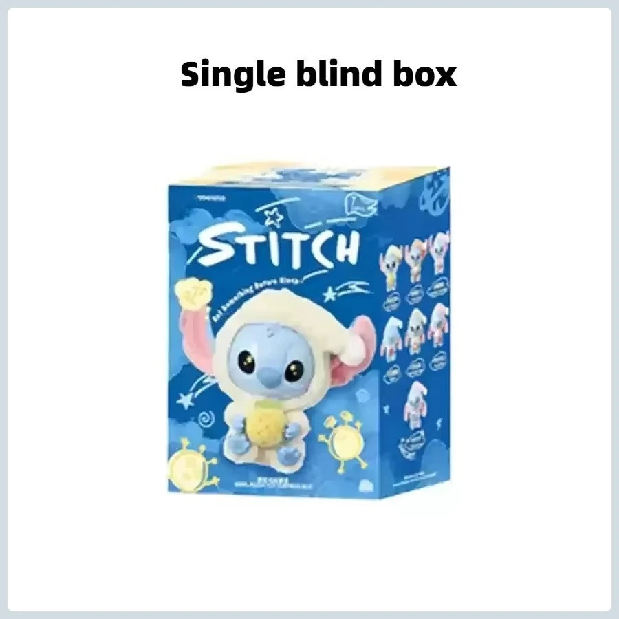 Stitch "Eat Something Before Sleep" Series Vinyl Blind Box – Cute Plush Doll Pendant Ornament, Kawaii Surprise Toy Gift