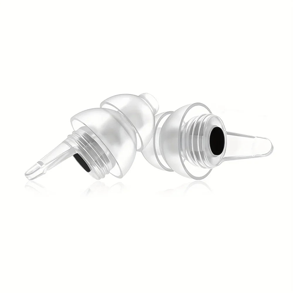 HUAK High Fidelity Silicone Ear Plugs - Reusable Noise Reduction for Sleep, Study, Work, Music, Motorcycle & Swimming