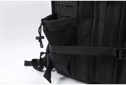 QT&QY 25L/45L Tactical Backpack – Outdoor Survival & Hiking Rucksack for Men & Women, Bug Out Bag with Bottle Holder