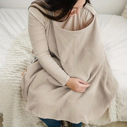 Nursing Cover Cloth - Breathable Outdoor Breastfeeding Shawl Anti-Exposure Gauze Feeding Cover-Up Scarf for Mothers