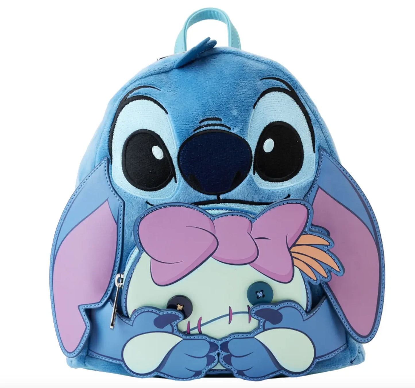 The Aristocats Marie Mini Backpack – Floral Print Schoolbag with Villains Scene, Maleficent & Sleeping Beauty Design for Kids