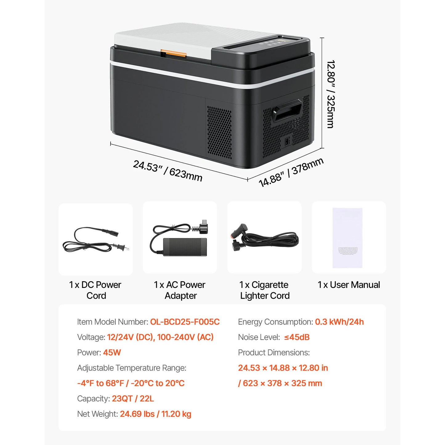 SucceBuy Portable Car Refrigerator - 20L-55L Compressor Cooler Freezer for Camping, Travel & Outdoor Use