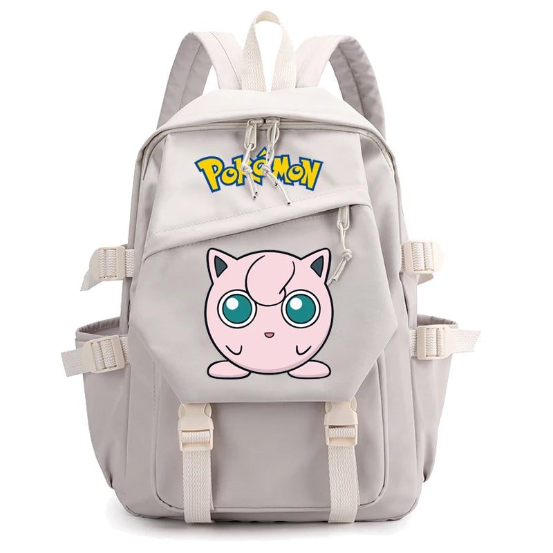 Pokemon Waterproof Women’s Backpack – Pikachu, Gengar, Snorlax Schoolbag for Girls & Students
