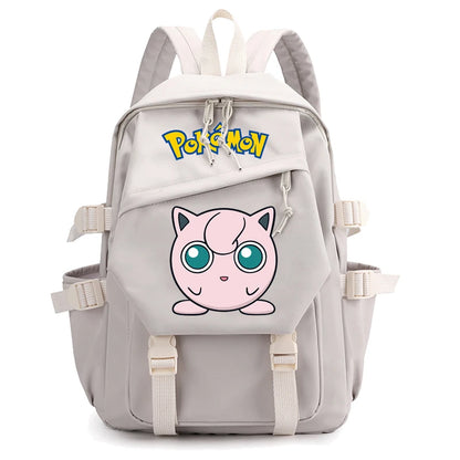 Pokemon Waterproof Women’s Backpack – Pikachu, Gengar, Snorlax Schoolbag for Girls & Students