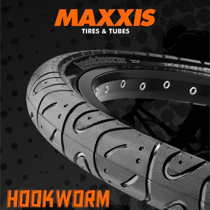 MAXXIS Hookworm BMX Bike Tire – 26x2.5 Wire Bead Clincher for Street, Park & Flatland