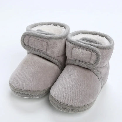 Newborn Baby Shoes — Soft Pompom Snow Boots for Girls & Boys, Warm Winter Toddler Booties