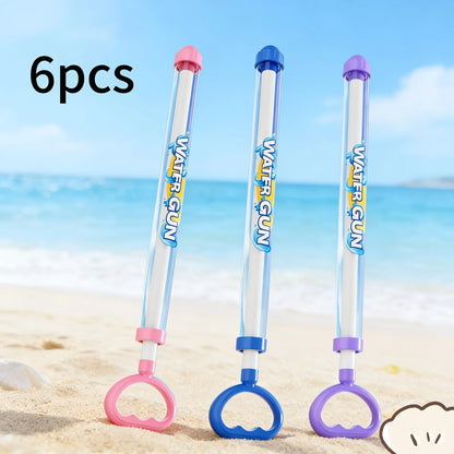Pull-Back Water Spray Gun - 1/3/6-Piece Outdoor Water Toys for Kids, Pool, Lawn & Summer Splash Games