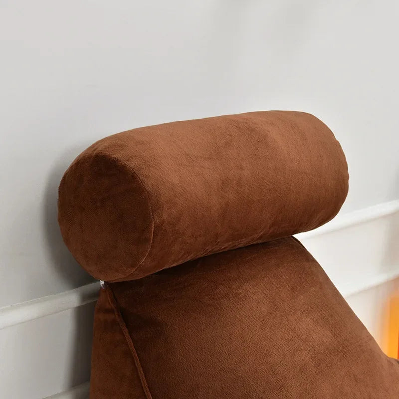 Ultra Soft Memory Foam Reading Pillow – Office & Sofa Back Cushion, Lumbar Support for Bedside & Backrest Relief