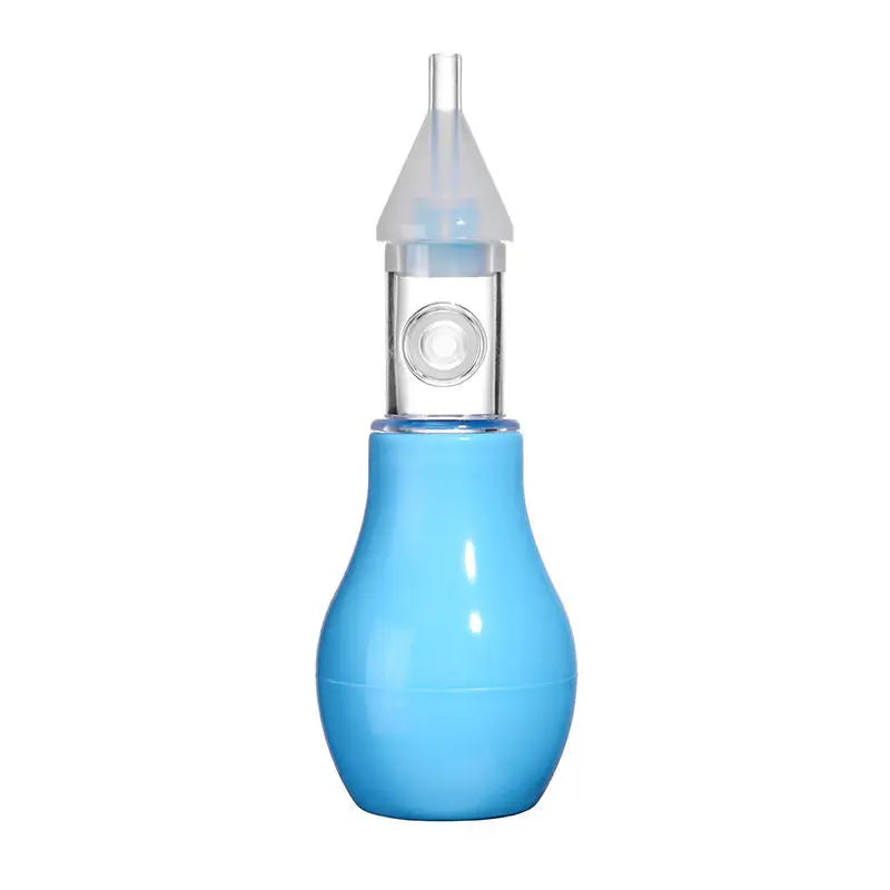 Silicone Baby Nasal Aspirator - Manual Suction Pump Nose Cleaner for Infants and Children