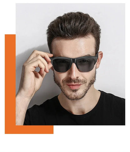 Smart Bluetooth V5.3 Sunglasses – HIFI Audio Glasses with Call Function, UV Protection, Anti-Touch Tech for Outdoor Sports Men & Women