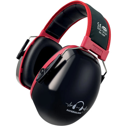 Adjustable Noise Reduction Ear Muffs NRR 28dB – SK-06P Hearing Protection Ear Defenders for Work, Mowing & Industrial Use