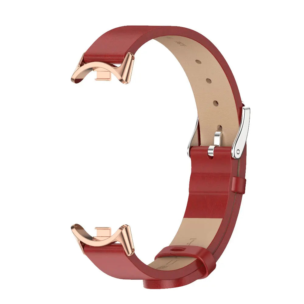 Leather Strap for Xiaomi Mi Band - Stylish Replacement Wristband for Mi Band 10/9/8/7/6/5 Mijobs Design