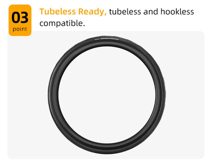 Continental Grand Prix Road Bicycle Tire – 700C Folding Clincher, Tubeless & Tube Options