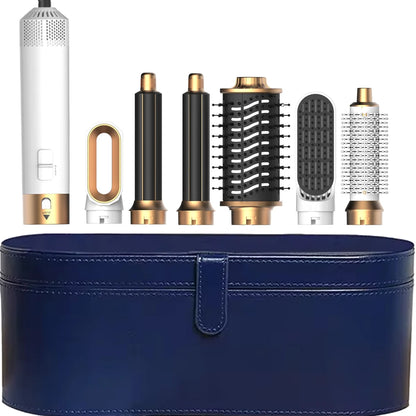 6-in-1 Hair Dryer Brush – Detachable Airflow Comb Curler with Heat Control for Straightening & Smooth Hair Styling