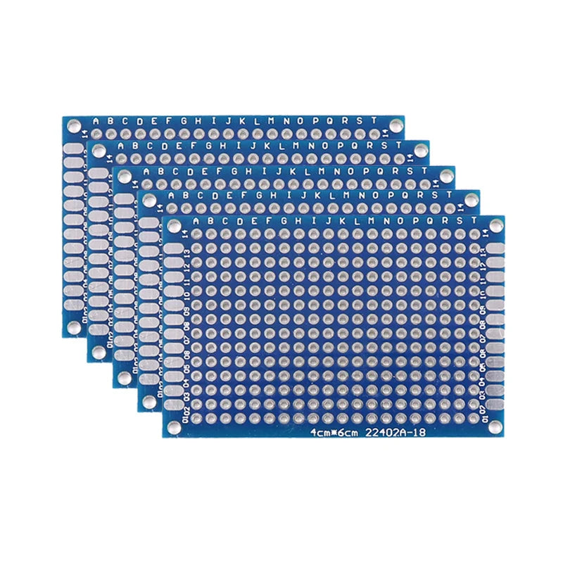 PCB Prototype Boards - Double Sided Blue Circuit Boards for DIY Soldering Projects 5-10PCS
