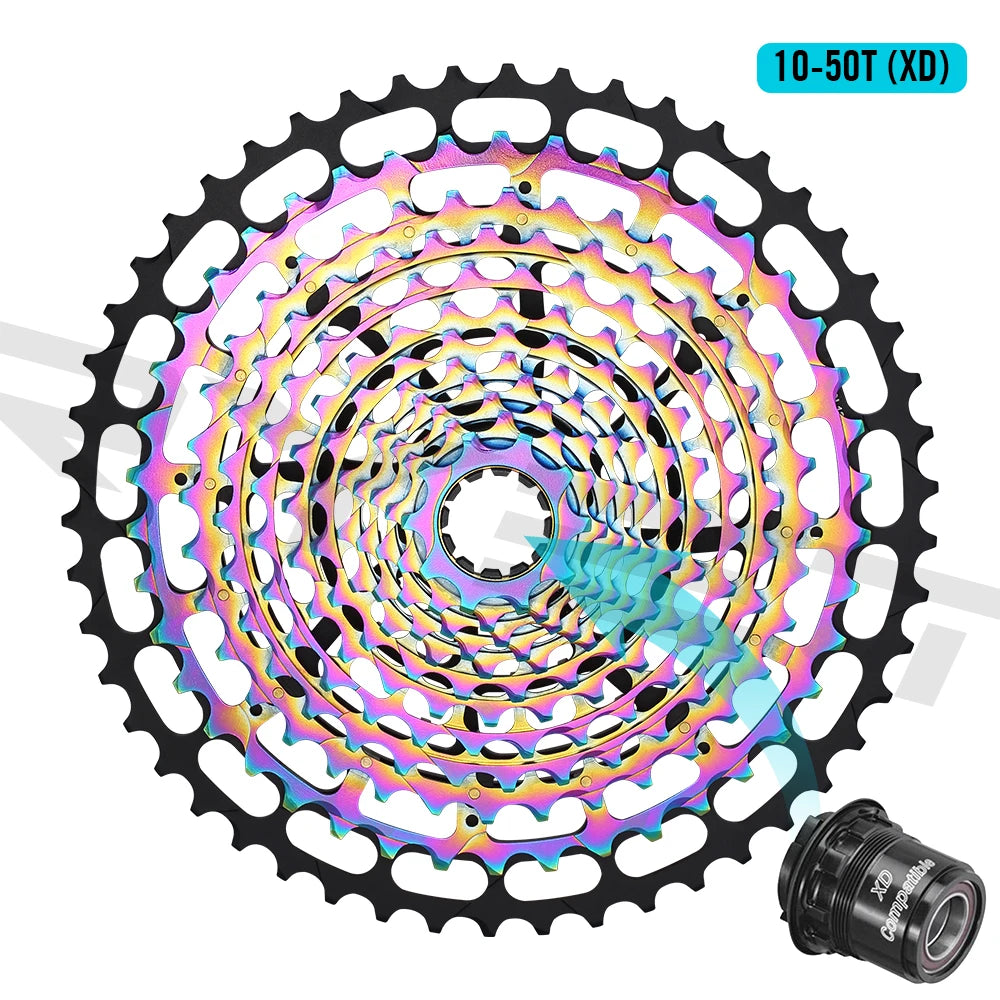 SPEDAO 12-Speed 10-50T Bicycle Cassette – 12V MTB Freewheel Sprocket for SX NX GX, XD & HG Compatible