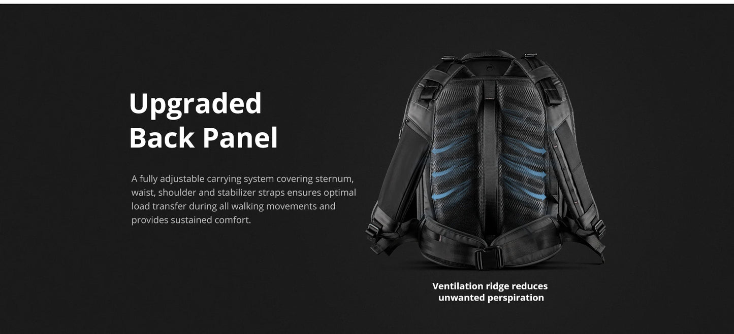 PGYTECH OneMo 2 Camera Backpack – Waterproof Shoulder Bag for Canon, Fuji Cameras & 16" Laptop