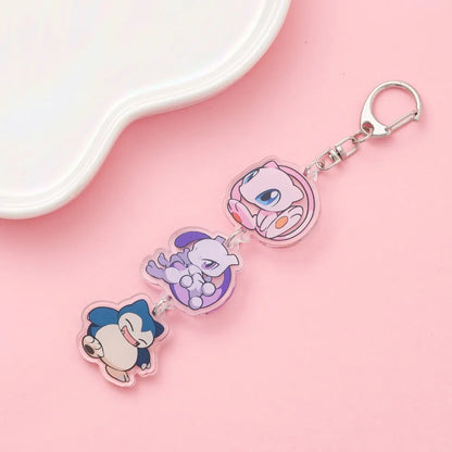 Anime Acrylic Keychain – Cute Cartoon Car Bag Pendant, Creative Gift for Friends & Fans, Fun Keyring Charm