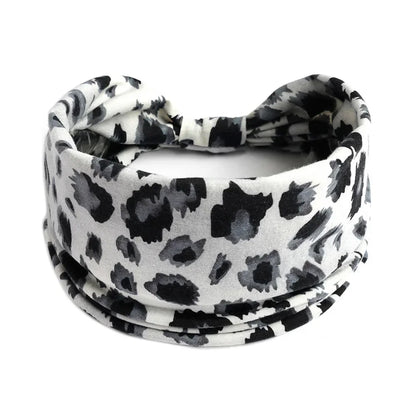Bohemian Wide Cotton Stretch Headbands for Women – Turban Style Hairbands, Bandana Headwrap Hair Accessories