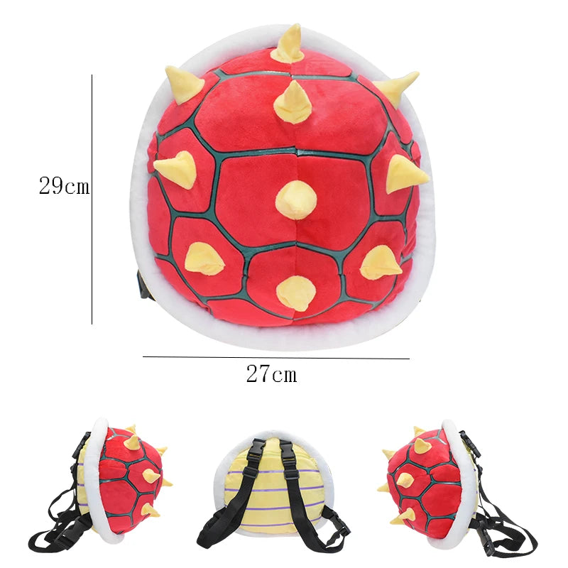 17 Styles Mario & Pokemon Plush Backpack – Koopa, Charizard, Mimikyu, Eevee, Snorlax, Gengar, Mew Turtle Shell Stuffed Toy Bag