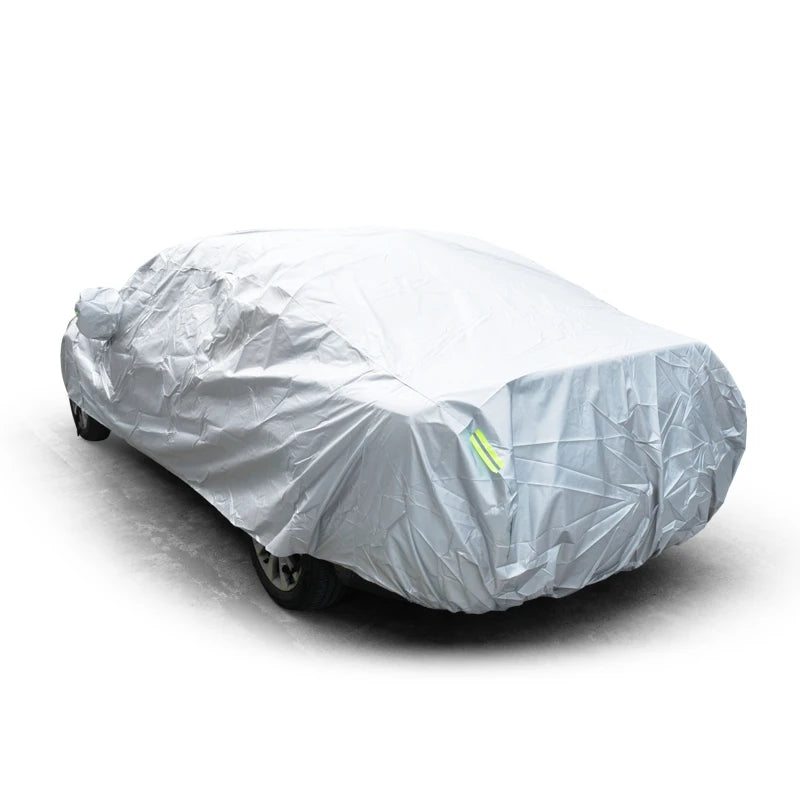 Universal Car Cover - Outdoor Full Exterior Snow Sun Dustproof Protection Cover for Sedan SUV Hatchback Vehicles