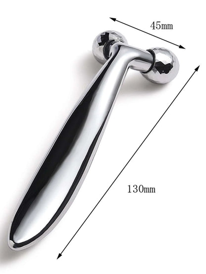 3D Y-Shape Face Roller Massager – Manual 360° Rotating Facial Lifting & Wrinkle Remover Tool for Skin Care