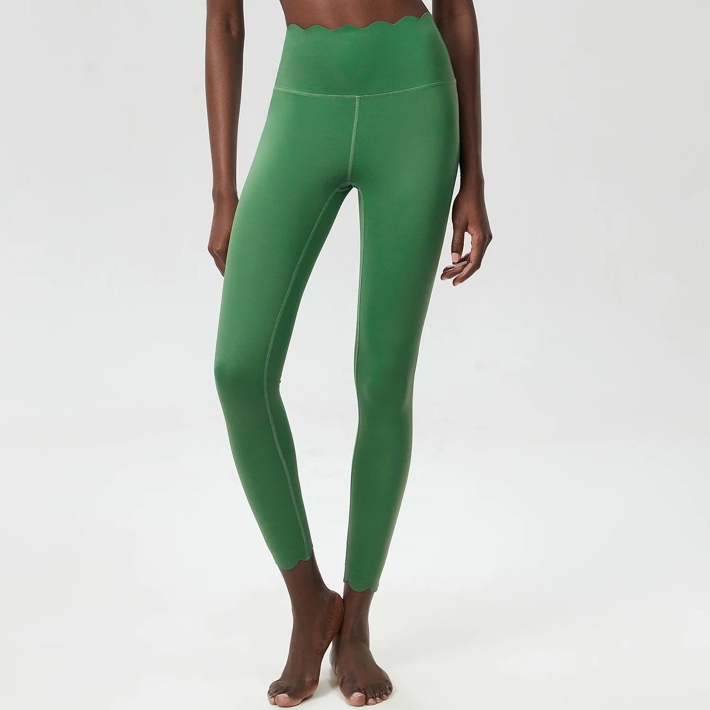 Women’s High Waist Sports Leggings – Solid Color Soft Yoga Pants & Breathable Gym Tights