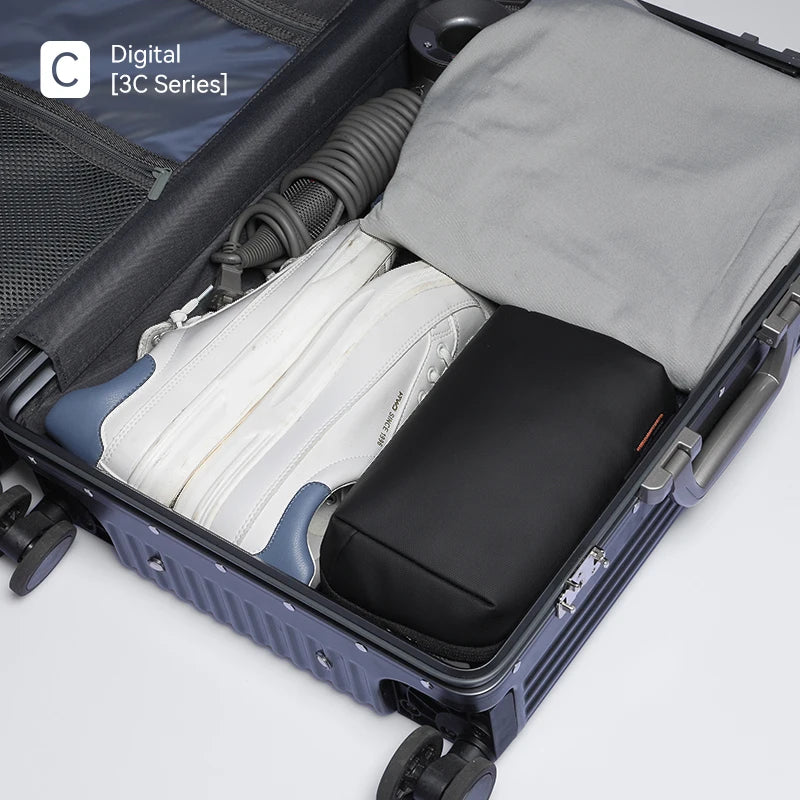Portable Tech Pouch Organizer Case: Storage Bag Gadget Bag for Travel