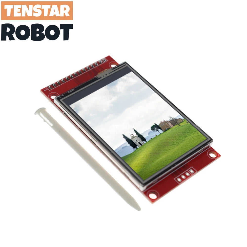 2.4/2.8-Inch TFT LCD Touch Display Module 240x320 - ILI9341 SPI Serial Screen with Touch Pen for Arduino DIY Projects