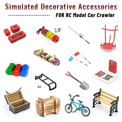 1/10 & 1/8 RC Model Car Decorative Accessories – Realistic Scale Parts for Crawler & Buggy Upgrades
