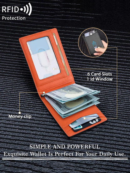 RFID Carbon Fiber Men’s Wallet — Ultra-Thin Mini Card Holder with 7 Slots