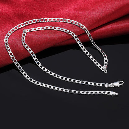 1MM 925 Sterling Silver Snake Chain Necklace – High-Quality Fashion Jewelry for Men & Women